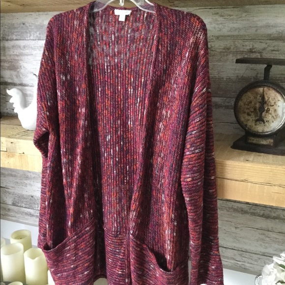 J. Jill Sweaters - J Jill multi color open cardigan size medium